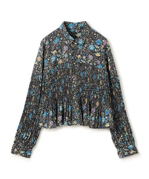 TOMORROWLAND / トゥモローランド シャツ・ブラウス | ポリエステルプリーツ レギュラーカラーブラウス（16 ブラック系）