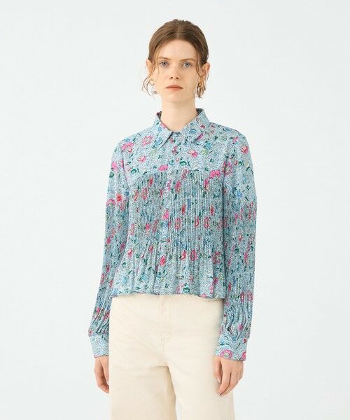 TOMORROWLAND / トゥモローランド シャツ・ブラウス | ポリエステルプリーツ レギュラーカラーブラウス | 詳細2