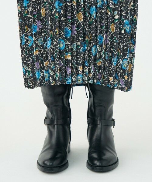 TOMORROWLAND / トゥモローランド ロング・マキシ丈ワンピース | ポリエステルプリーツ バンドカラーワンピース | 詳細6