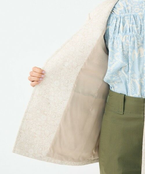 TOMORROWLAND / トゥモローランド ノーカラージャケット | ボタニカルジャカード カラーレスジャケット | 詳細5