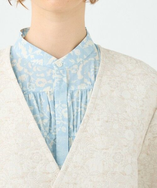 TOMORROWLAND / トゥモローランド ノーカラージャケット | ボタニカルジャカード カラーレスジャケット | 詳細6