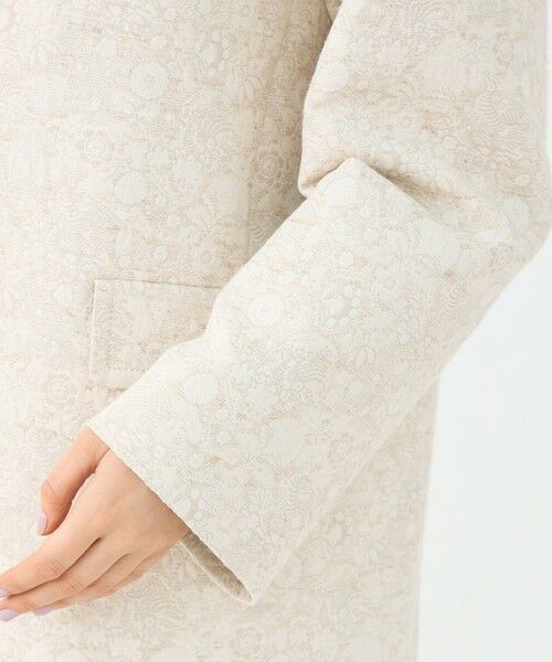 TOMORROWLAND / トゥモローランド ノーカラージャケット | ボタニカルジャカード カラーレスジャケット | 詳細7