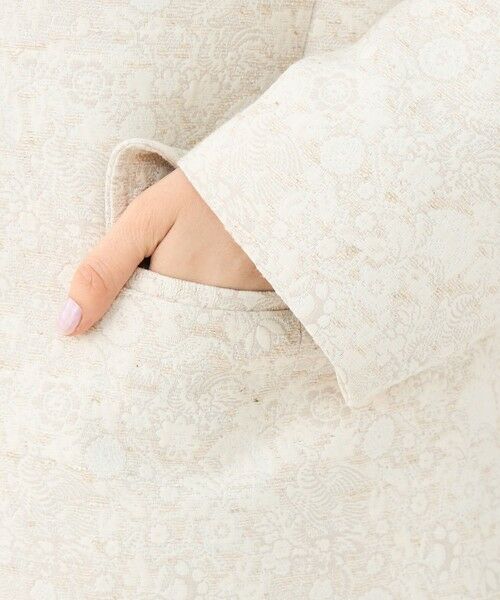 TOMORROWLAND / トゥモローランド ノーカラージャケット | ボタニカルジャカード カラーレスジャケット | 詳細8