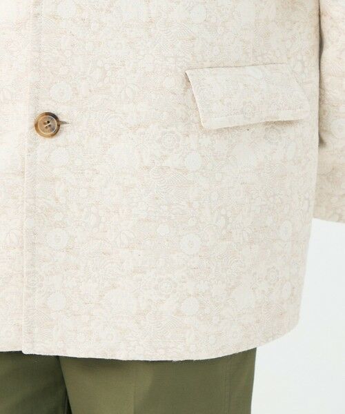 TOMORROWLAND / トゥモローランド ノーカラージャケット | ボタニカルジャカード カラーレスジャケット | 詳細9