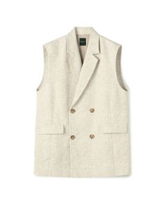 TOMORROWLAND / トゥモローランド ベスト | ボタニカルジャカード ダブルブレストジレ