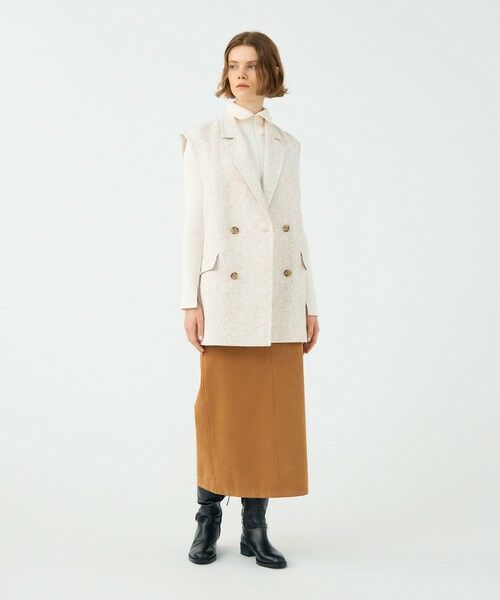 TOMORROWLAND / トゥモローランド ベスト | ボタニカルジャカード ダブルブレストジレ | 詳細1