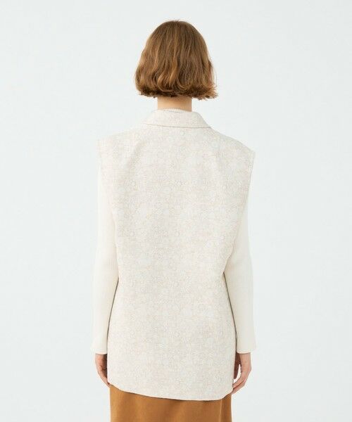 TOMORROWLAND / トゥモローランド ベスト | ボタニカルジャカード ダブルブレストジレ | 詳細4