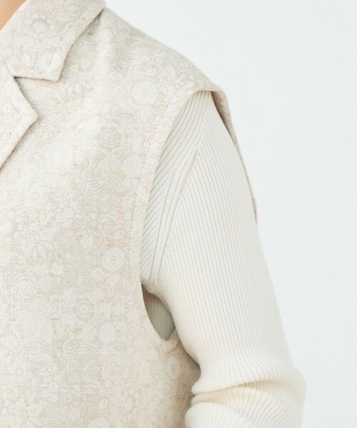 TOMORROWLAND / トゥモローランド ベスト | ボタニカルジャカード ダブルブレストジレ | 詳細6