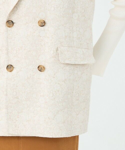 TOMORROWLAND / トゥモローランド ベスト | ボタニカルジャカード ダブルブレストジレ | 詳細8