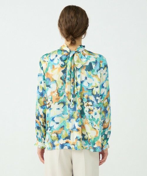 TOMORROWLAND / トゥモローランド シャツ・ブラウス | ミスティーフラワープリント バックリボンブラウス | 詳細4