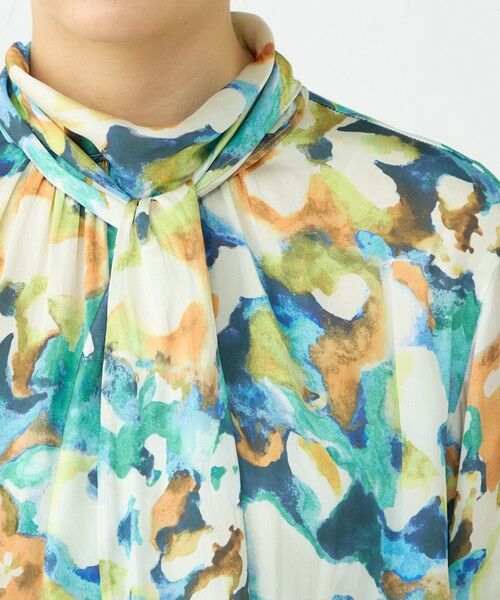 TOMORROWLAND / トゥモローランド シャツ・ブラウス | ミスティーフラワープリント バックリボンブラウス | 詳細6