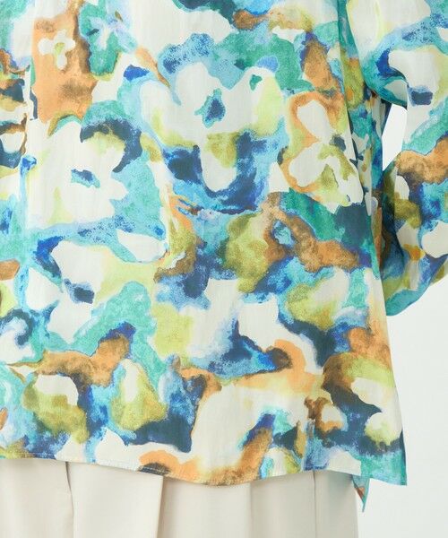 TOMORROWLAND / トゥモローランド シャツ・ブラウス | ミスティーフラワープリント バックリボンブラウス | 詳細9