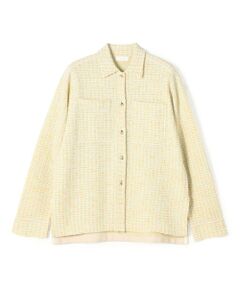 TOMORROWLAND / トゥモローランド カーディガン・ボレロ | ミックスツイード シャツブルゾン