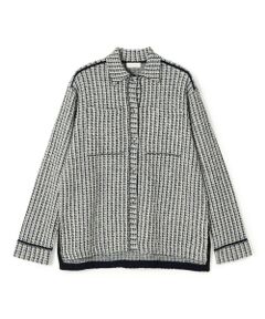 TOMORROWLAND / トゥモローランド カーディガン・ボレロ | ミックスツイード シャツブルゾン