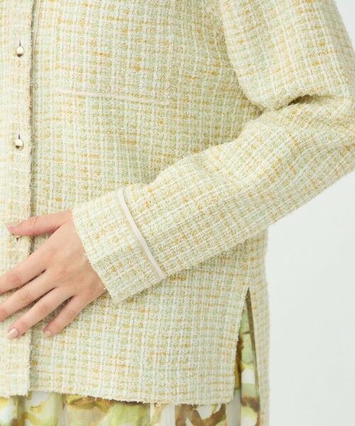 TOMORROWLAND / トゥモローランド カーディガン・ボレロ | ミックスツイード シャツブルゾン | 詳細7
