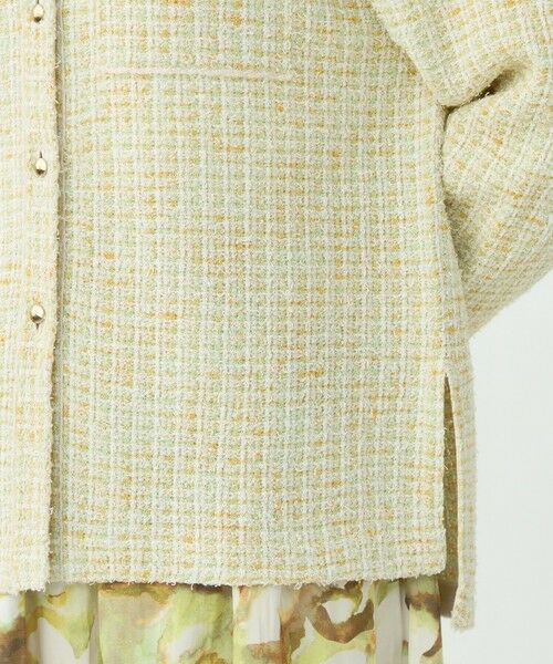 TOMORROWLAND / トゥモローランド カーディガン・ボレロ | ミックスツイード シャツブルゾン | 詳細8