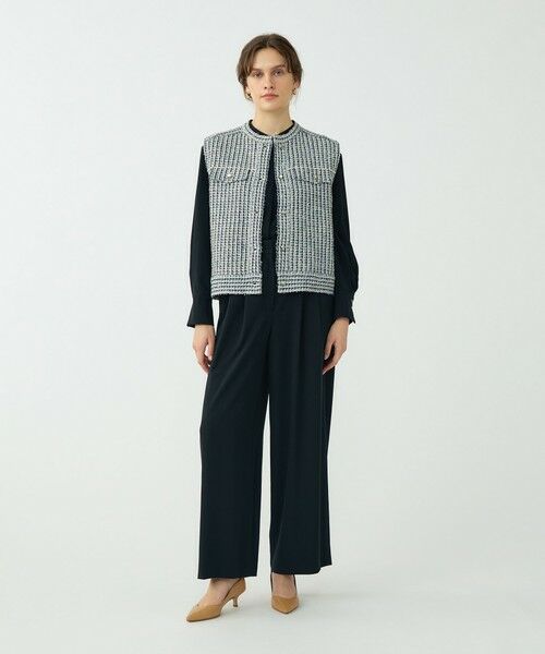 TOMORROWLAND / トゥモローランド ベスト | ミックスツイード ショートベスト | 詳細1