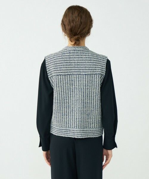 TOMORROWLAND / トゥモローランド ベスト | ミックスツイード ショートベスト | 詳細4