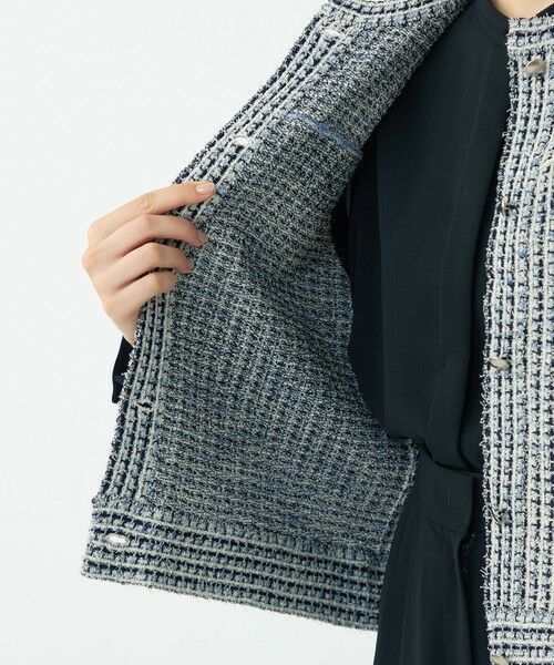 TOMORROWLAND / トゥモローランド ベスト | ミックスツイード ショートベスト | 詳細5