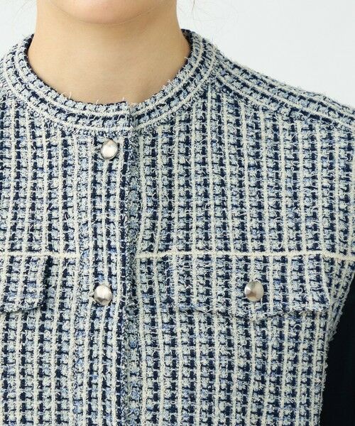 TOMORROWLAND / トゥモローランド ベスト | ミックスツイード ショートベスト | 詳細6