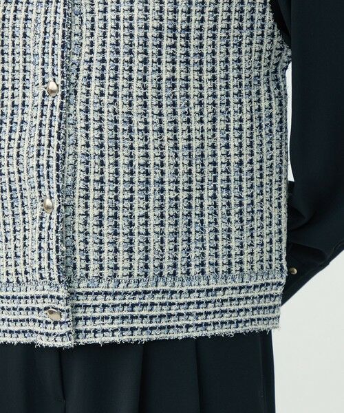 TOMORROWLAND / トゥモローランド ベスト | ミックスツイード ショートベスト | 詳細9