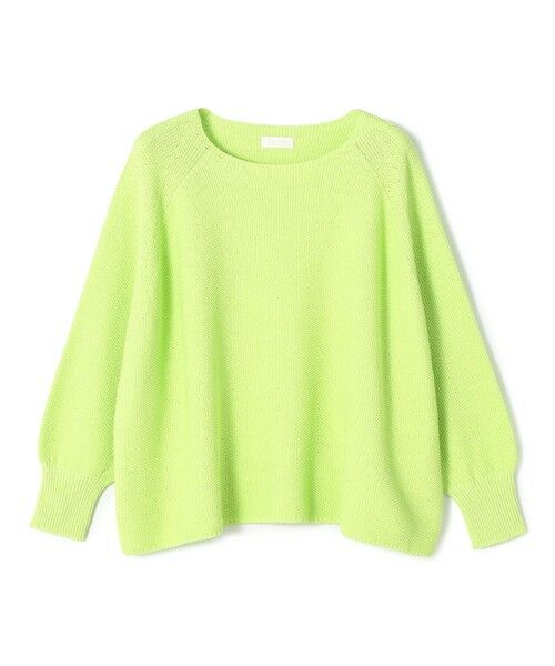 TOMORROWLAND / トゥモローランド ニット・セーター | モスステッチ ワイドプルオーバー（53 ライトグリーン）