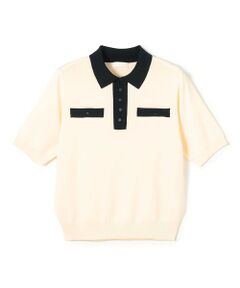 TOMORROWLAND / トゥモローランド ニット・セーター | 【WEB先行予約】ストレッチタックドット ポロプルオーバー