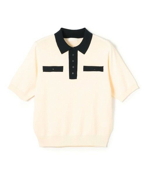 TOMORROWLAND / トゥモローランド ニット・セーター | 【WEB先行予約】ストレッチタックドット ポロプルオーバー（12 ホワイト系）