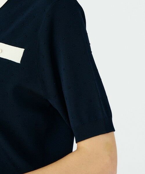 TOMORROWLAND / トゥモローランド ニット・セーター | 【WEB先行予約】ストレッチタックドット ポロプルオーバー | 詳細7