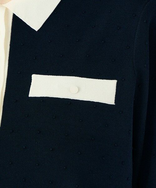 TOMORROWLAND / トゥモローランド ニット・セーター | 【WEB先行予約】ストレッチタックドット ポロプルオーバー | 詳細9