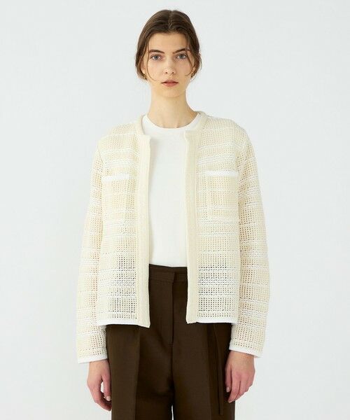 TOMORROWLAND / トゥモローランド カーディガン・ボレロ | 【WEB先行予約】ドライコットン クルーネックカーディガン | 詳細2