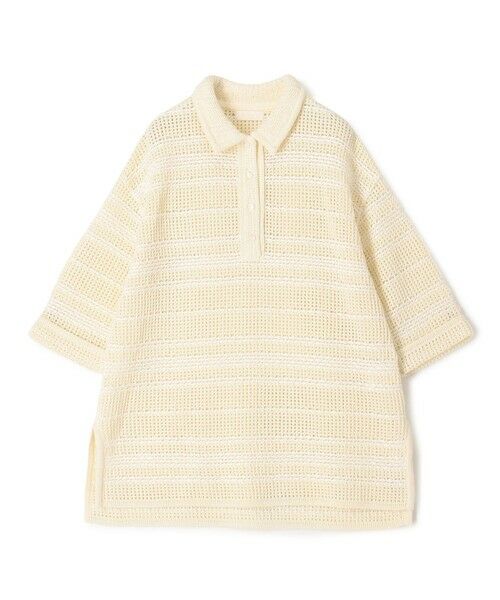 TOMORROWLAND / トゥモローランド ニット・セーター | 【WEB先行予約】ドライコットン ビッグポロプルオーバー（11 オフホワイト）
