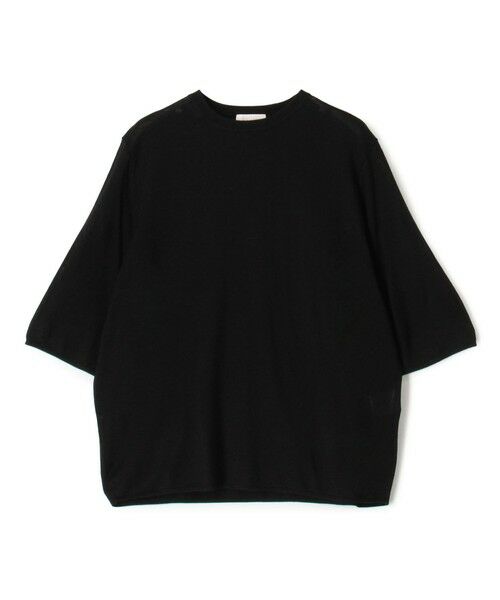 TOMORROWLAND / トゥモローランド ニット・セーター | 【WEB先行予約】エヴァーシルク ハーフスリーブプルオーバー（19 ブラック）