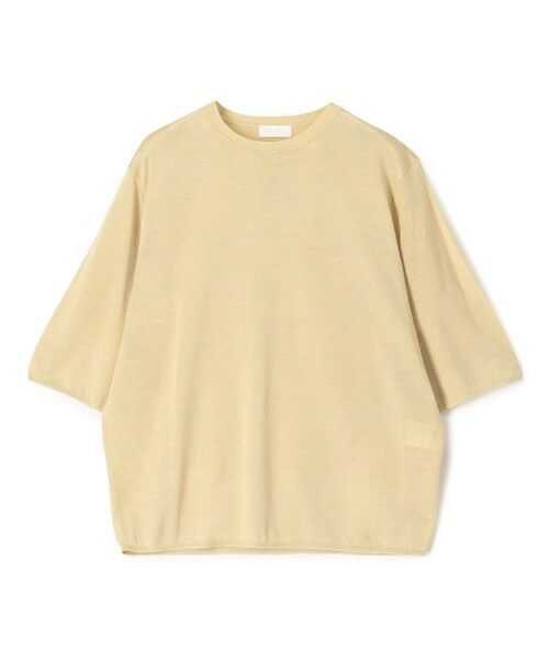 TOMORROWLAND / トゥモローランド ニット・セーター | 【WEB先行予約】エヴァーシルク ハーフスリーブプルオーバー（41 ライトベージュ）