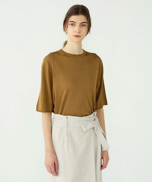 TOMORROWLAND / トゥモローランド ニット・セーター | 【WEB先行予約】エヴァーシルク ハーフスリーブプルオーバー | 詳細14