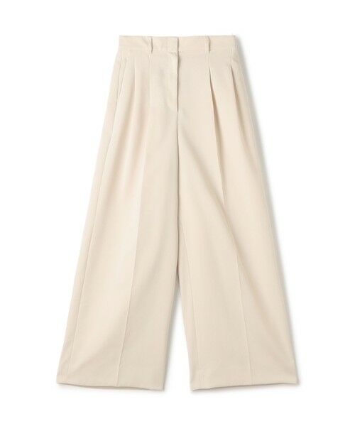 TOMORROWLAND / トゥモローランド その他パンツ | コットンライクサテン 2タックワイドパンツ（41 オフホワイト）