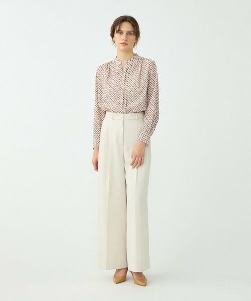 TOMORROWLAND / トゥモローランド その他パンツ | コットンライクサテン 2タックワイドパンツ | 詳細10