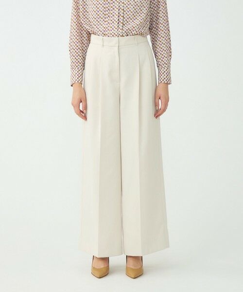 TOMORROWLAND / トゥモローランド その他パンツ | コットンライクサテン 2タックワイドパンツ | 詳細11