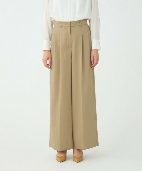 TOMORROWLAND / トゥモローランド その他パンツ | コットンライクサテン 2タックワイドパンツ | 詳細2