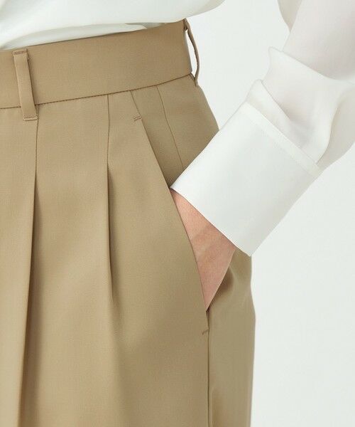 TOMORROWLAND / トゥモローランド その他パンツ | コットンライクサテン 2タックワイドパンツ | 詳細7