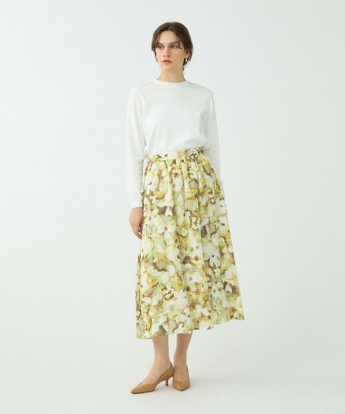 TOMORROWLAND / トゥモローランド ミニ・ひざ丈スカート | ミスティーフラワープリント ボリュームギャザースカート | 詳細10