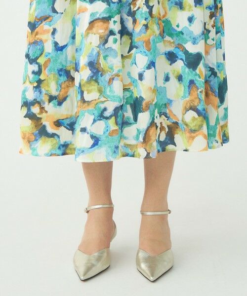TOMORROWLAND / トゥモローランド ミニ・ひざ丈スカート | ミスティーフラワープリント ボリュームギャザースカート | 詳細8