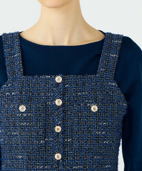 TOMORROWLAND / トゥモローランド ロング・マキシ丈ワンピース | 【WEB先行予約】エアリーファンシーツイード ジャンパースカート | 詳細4