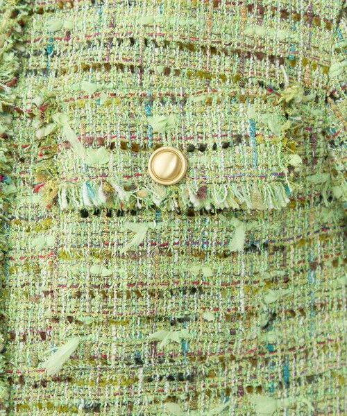 TOMORROWLAND / トゥモローランド ノーカラージャケット | プレリーツイード クロップドクルージャケット | 詳細8