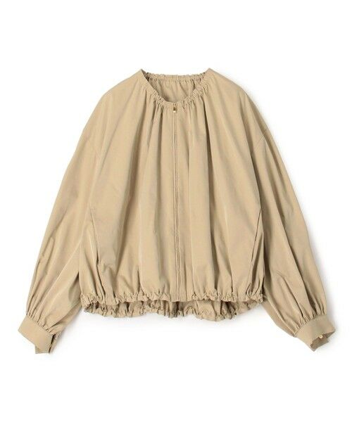 TOMORROWLAND / トゥモローランド ブルゾン | 【WEB先行予約】ライトパウダリータフタ ギャザーブルゾン(43 ベージュ)