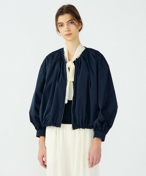 TOMORROWLAND / トゥモローランド ブルゾン | 【WEB先行予約】ライトパウダリータフタ ギャザーブルゾン | 詳細14