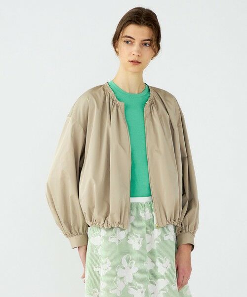 TOMORROWLAND / トゥモローランド ブルゾン | 【WEB先行予約】ライトパウダリータフタ ギャザーブルゾン | 詳細2