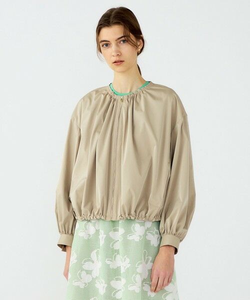 TOMORROWLAND / トゥモローランド ブルゾン | 【WEB先行予約】ライトパウダリータフタ ギャザーブルゾン | 詳細3