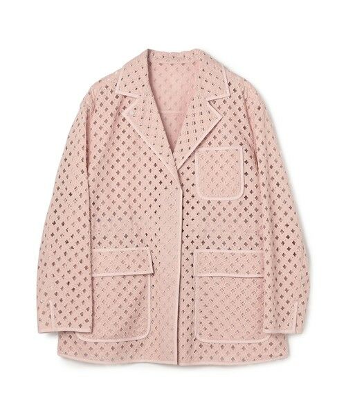 TOMORROWLAND / トゥモローランド その他アウター | 【WEB先行予約】コモンフラワーエンブロイダリー ミドルブルゾンジャケット(31 ピンク)