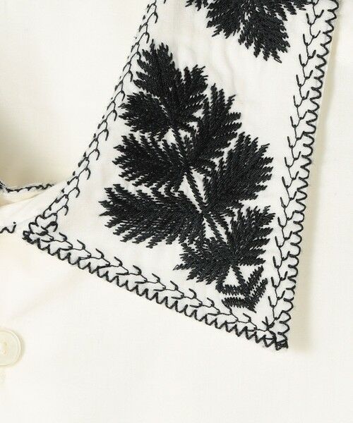 TOMORROWLAND / トゥモローランド シャツ・ブラウス | リーフエンブロイダリー レギュラーカラーシャツ | 詳細10